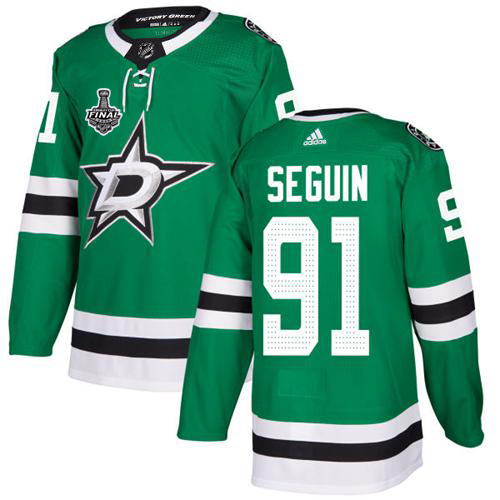 Adidas Men Dallas Stars #91 Tyler Seguin Green Home Authentic 2020 Stanley Cup Final Stitched NHL Jersey